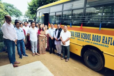 Dalmia Bharat Foundation Donates School Bus, Facilitating Access to Education in Haflong, Dima Hasao, Assam