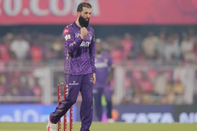 In IPL 2025, Moeen Ali impresses with the ball during his debut for KKR.