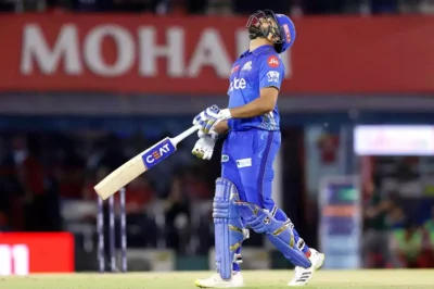 Rohit Sharma scores his 18th duck in IPL, tying the record for most ducks.
