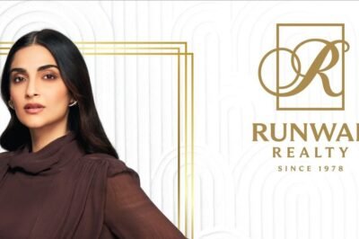 Sonam Kapoor is named the brand ambassador for Runwal Realty.