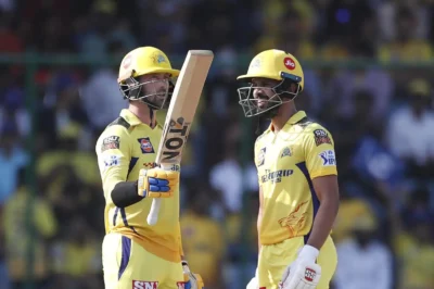 Devon Conway scores his second IPL 2025 fifty, detailed in stats.