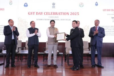 Assam’s Surajit Gogoi Honoured with Commendation Certificate on 8th GST Day
