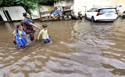 The IMD issues a warning about heavy rainfall across several states
