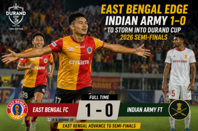 East Bengal Edge Indian Army 1–0 to Storm Into Durand Cup 2026 Semi-Finals