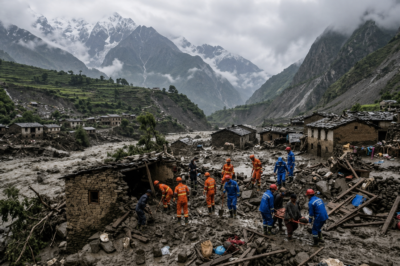 Himalayan Disaster Deepens as Floods and Landslides Leave a Trail of Destruction