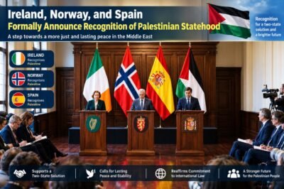 Recognition of Palestine by Ireland, Norway and Spain: A Significant Diplomatic Development