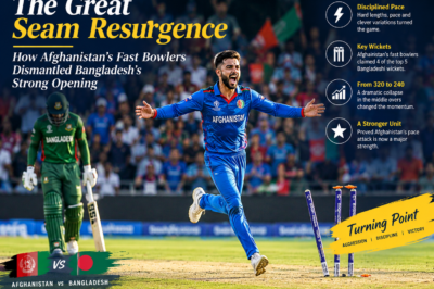 Afghanistan’s Fast Bowlers Turn the Tide Against Bangladesh: A Remarkable Display of Pace and Tactical Discipline