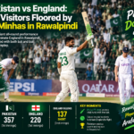 Pakistan’s Dominant Display Against England: Arafat Minhas Steals the Spotlight