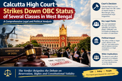 Calcutta High Court’s OBC Verdict: Constitutional Scrutiny and the Future of Reservation in West Bengal