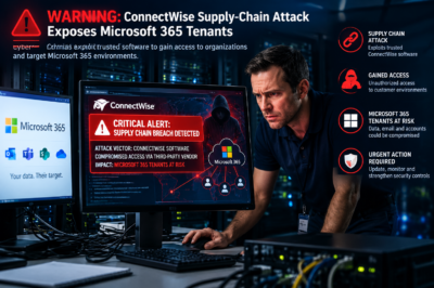 ConnectWise Supply-Chain Cybersecurity Threat: Risks to Microsoft 365 and the Global Digital Ecosystem