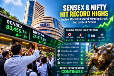 Indian Stock Markets Scale Record Highs, Driven by Banking Stocks and Investor Confidence