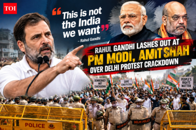 Rahul Gandhi Criticises Delhi Protest Crackdown, Raises Concerns Over Democratic Rights