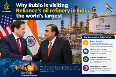 Senator Marco Rubio’s Visit to Jamnagar: Strengthening India–US Energy and Strategic Cooperation