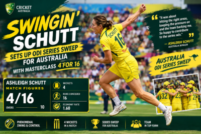 Megan Schutt’s Exceptional Bowling Leads Australia to a Convincing 3–0 Series Triumph