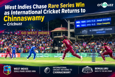 International Cricket Returns to Bengaluru: West Indies Aim for a Historic Series Triumph Against India
