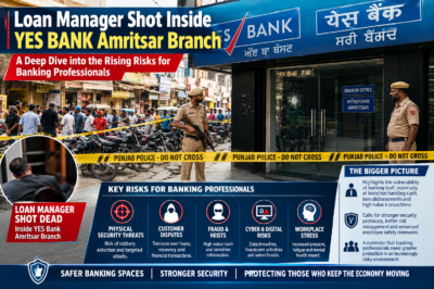 Shocking Shooting Inside YES Bank in Amritsar Raises Serious Concerns Over Employee Safety and Banking Security